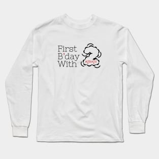 First Birthday With Two Moms - Two Mums Rainbow Baby Shower Long Sleeve T-Shirt